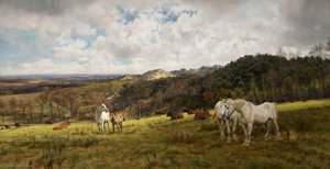 A Gleamy Day In Picardy — Henry William Banks Davis