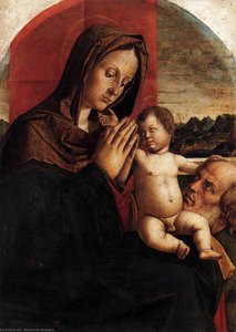 Madonna And Child With St Joseph — Bartolomeo Montagna