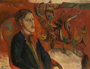 Young Man In A Landscape (david Haughton, 1924–1991, Artist) — Robert Colquhoun