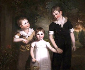 Francis James Curzon Mary Curzon, Later Mrs John Beaumont And Alfred Curzon — Thomas Barber