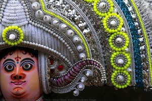 Chhau Mask: Shops Around The Village — Rajib, Sanjib & Partho Dutt