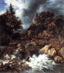 Cascata In Un Paesaggio Montuoso Settentrionale — Jacob Van Ruisdael