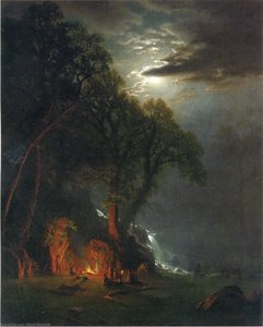 Lagerfeuerplatz, Yosemite — Albert Bierstadt