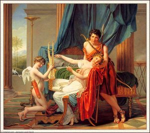 Sappho Y Faón — Jacques-louis David