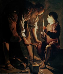 Christus Im Werkstattmeisterhaus — Georges De La Tour