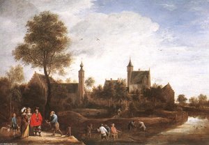 A View Of Het Sterckshof Near Antwerp — David Teniers The Younger