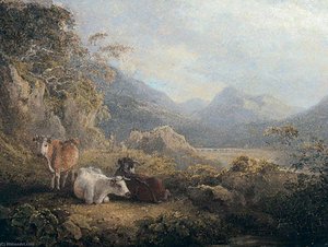 Landscape With Cattle — Charles Henry Schwanfelder