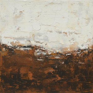 Stratigraphy Of Memory: Where Pale Light Meets Deep Umber Sedimentation — David Moreau