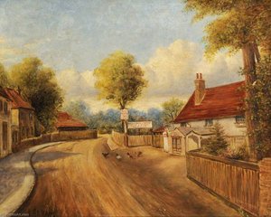 At Norwood Green, Southall (bisco School And 'the Plough Inn') — Ernest A. L. Ham