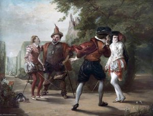The Duel Scene From 'twelfth Night' By William Shakespeare — William Powell Frith