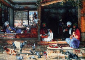 The Kibab Shop, Scutari, Asia Minor — John Frederick Lewis