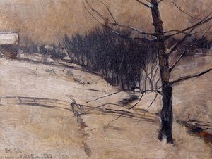 Snow Scene — John Henry Twachtman