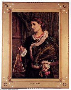 The Birthday. A Portrait Of The Artist's Wife, Edith — William Holman Hunt