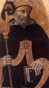St Augustin (detail) — Pietro Di Giovanni D'ambrogio