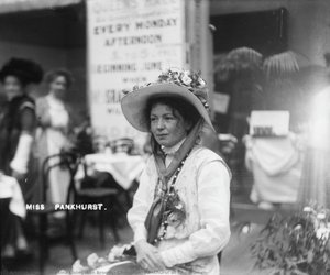 Christabel Pankhurst At The Women — Christina Livingston Broom