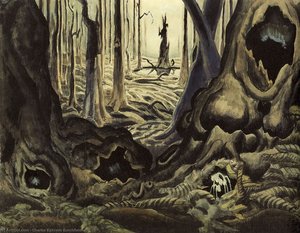 The First Hepaticas — Charles Burchfield