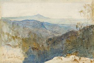 A Distant View Of Mt Athos — Edward Lear