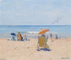 Beach Scene - — Elioth Gruner