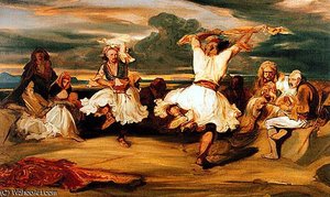 Albanian Dancers — Alexandre Gabriel Decamps