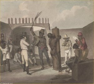 Punishing Negroes At Calabouco — Augustus Earle