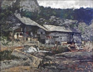 German Wassermühle Bei Saut Du Doubs (i. Fassung) — Carl Eduard Schuch