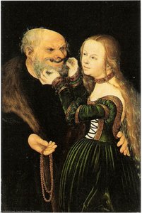 Il Vecchio Innamorato — Luca Cranach Il Vecchio