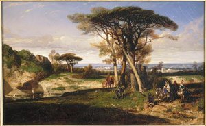 Paysage (don Quichotte) — Alexandre Gabriel Decamps