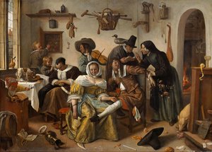 Beware Of Luxury (“in Weelde Siet Toe”) — Jan Steen