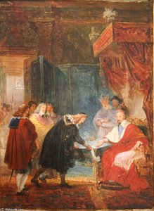 Le Cardinal De Richelieu Reçoit Les Premiers Académiciens Qui Lui Présentent Les Statuts De L'académie — François Joseph Heim