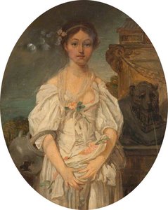 Standing Woman Holding Flowers (after Jean Baptiste Greuze) — James Digman Wingfield