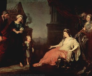Moses Brought Before Pharaoh's Daughter — William Hogarth