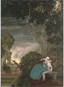 Pierrot And A Lady — Konstantin Andreevic Somov