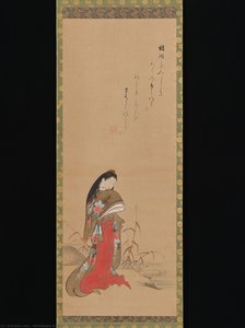 Lady Ise By The Riverbank — Nishikawa Sukenobu