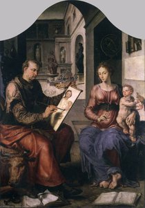 St Luke Painting The Virgin — Maerten Van Heemskerck