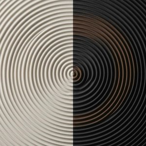 Equilibrio Eterno: Un Estudio Monolítico De Luz Y Sombra Radial