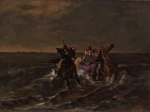 Esquisse Pour La Fuite Du Roi Gradlon — Évariste Vital Luminais