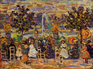 In Luxembourg Gardens — Maurice Prendergast