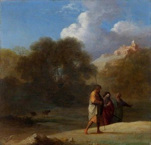 Christ On The Road To Emmaus — Cornelis Van Poelenburch