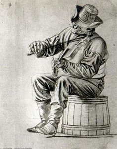 Study Of A Fiddler — George Caleb Bingham