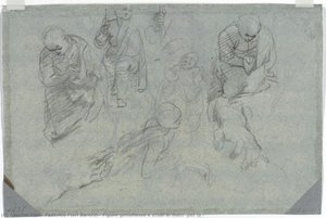 Figure Genuflesse E Studi Di Mani (per La — Federico Fiori Barocci