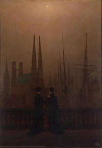 Le Sorelle Sul Balcone — Caspar David Friedrich