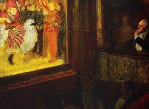 At The Theatre — John Byam Shaw