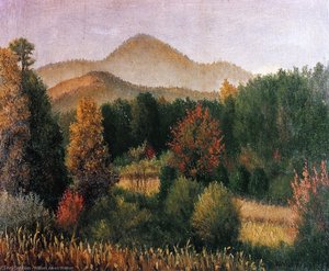 Wooded Mountain Scene In North Carolina — William Aiken Walker