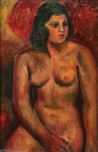 Study Of A Female Nude — Mark Gertler
