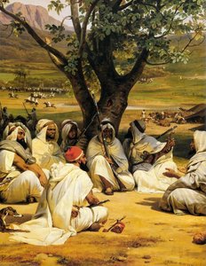 Arab Chieftains In Council (the Negotiator) — Emile Jean Horace Vernet