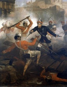 Lieutenant William Alexander Kerr (1832–1919), 24th (bombay) Regiment Native Infantry, Attached To The South Mahratta Irregular Horse, Winning The Victoria Cross, Indian Mutiny, July 1857 — Chevalier Louis William Desanges