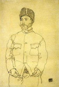 Prisionero De Guerra Ruso Con Gorro De Pelo — Egon Schiele