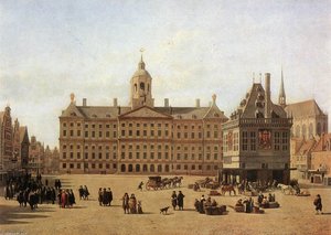 Dam Square, Amsterdam_2 — Gerrit Adriaenszoon Berckheyde