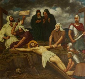 Jesus Is Nailed To The Cross (part Of ‘stations Of The Cross’) — Edward Arthur Fellowes Prynne