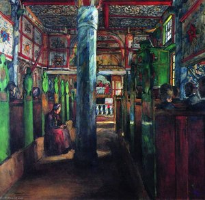Interior Frm Uvdal Stave Church — Harriet Backer